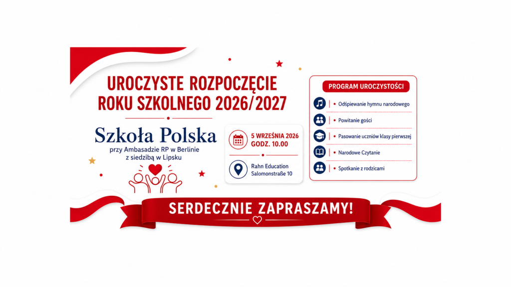 ROZPOCZĘCIE ROKU SZKOLNEGO 2026/2027