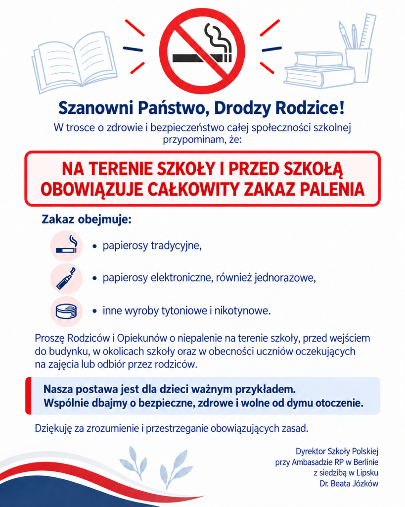 INFORMACJA DYREKTORA SZKOŁY